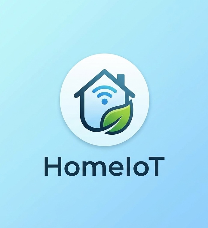 HomeIoT complete system showing sensors, app, and cloud interface